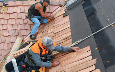 Setting Up Cedar Roof Shingles